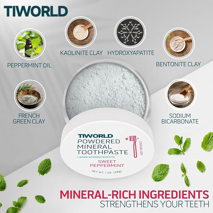 💥Unlock a Brighter,🛡️ Healthier Smile with Tiworld Natural Tooth Powder – Special Offer Inside!